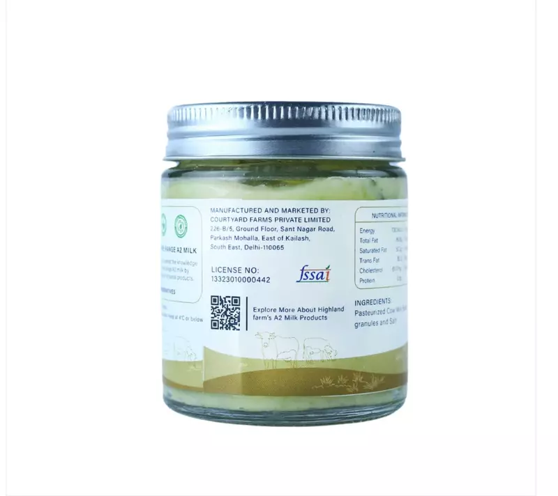 A2 Cow Milk Butter (Chives & Garlic) 125 gms - Highland Farms