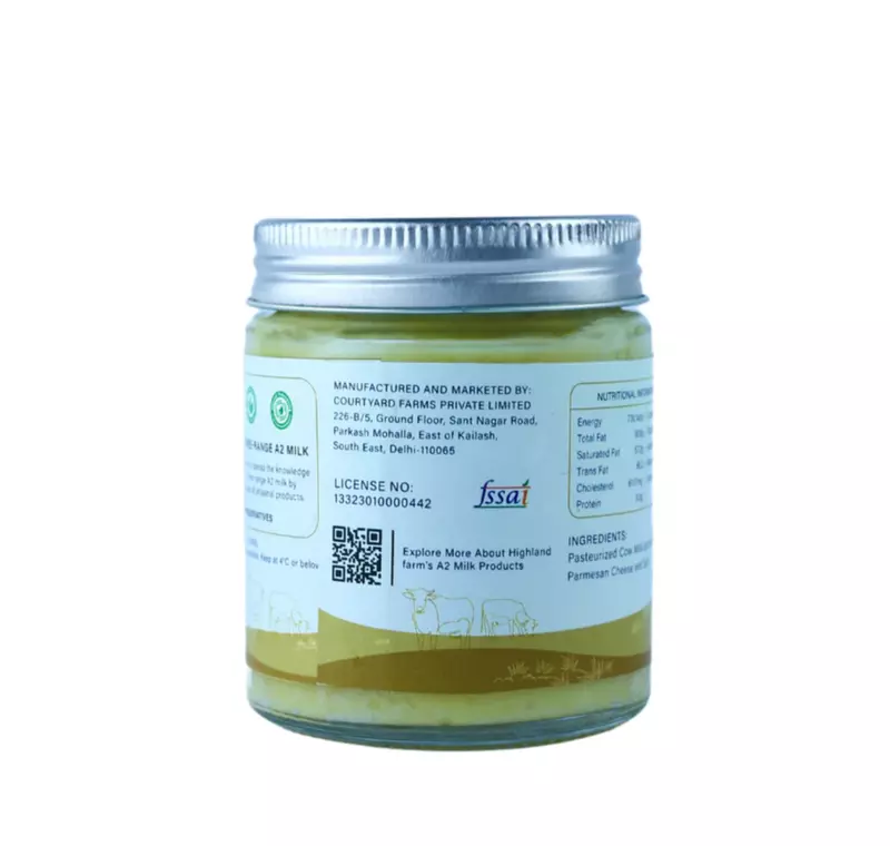 A2 Cow Milk Butter (Garlic Parmesan) 125 Gms