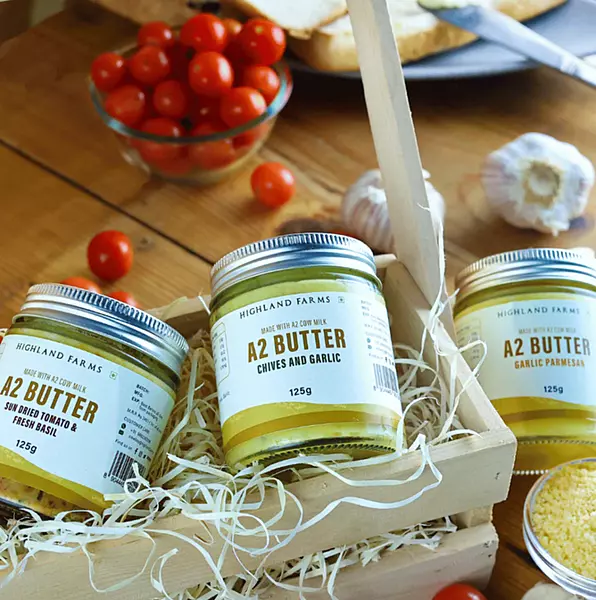 A2 Cow Milk Butter (Garlic Parmesan) 125 Gms