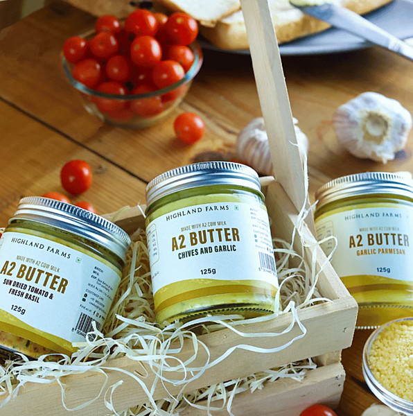 A2 Cow Milk Butter (Garlic Parmesan) 125 Gms