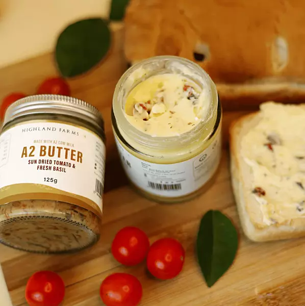 A2 Cow Milk Butter (Sundried Tomato & Basil) 125 Gms