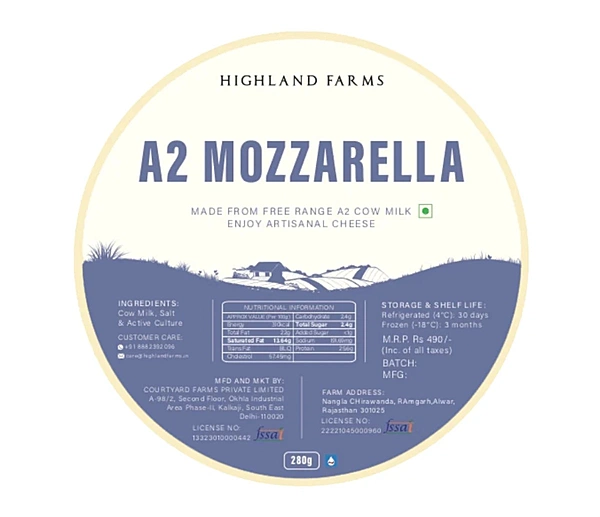 A2 Mozzarella Cheese (Pizza Cheese)