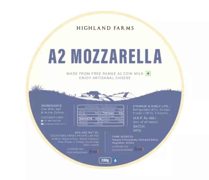 A2 Mozzarella Cheese - Highland Farms