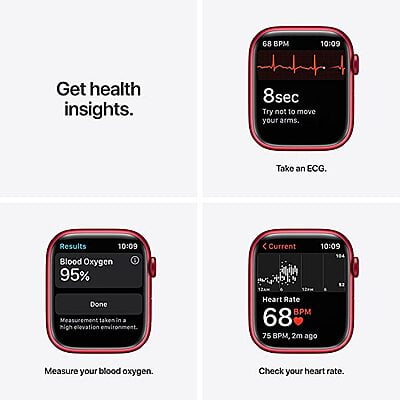 Apple Watch Series 7 (GPS, 45mm) - (Product) RED Aluminium Case