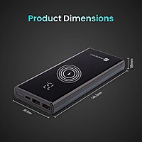 Power 10 – 10000mAh 22.5W PD Wireless Power Bank | Fast charging, sleek design, dual USB output, compatible with all devices, perfect for travel, lightweight, and portable. Ideal for India!
