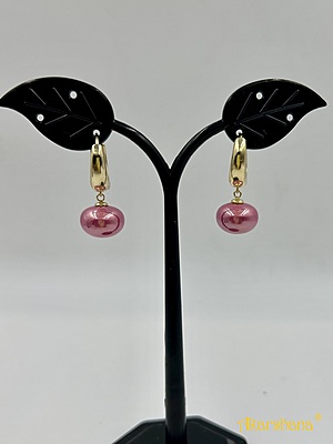 Premium Quality Pearl Hoop Style Earring A6FJ00134A