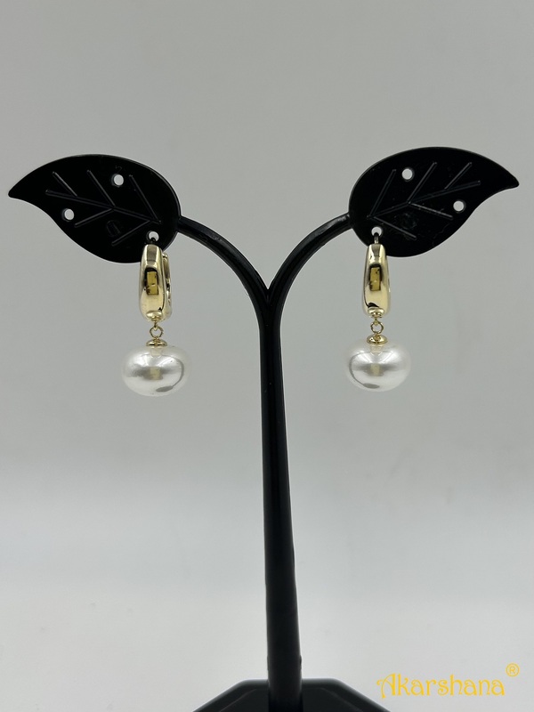 Premium Quality Pearl Hoop Style Earring A6FJ00134B
