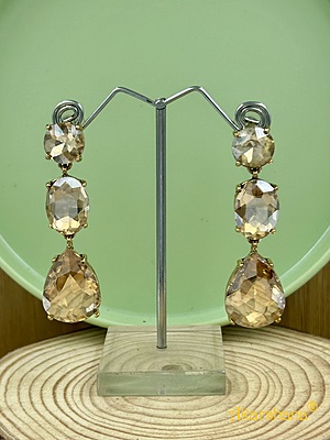 Golden Korean Crystal Dangles A6FJ00144A