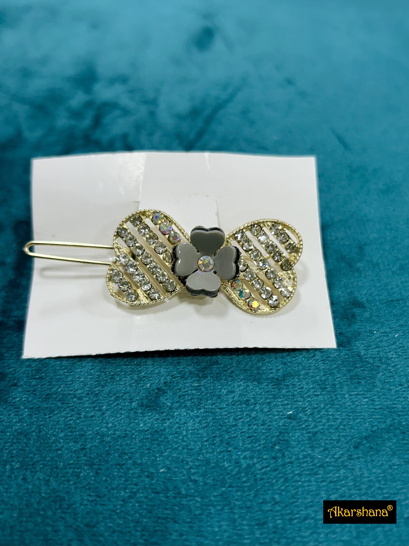 Bow Whitestone HairClip A6HA00181C