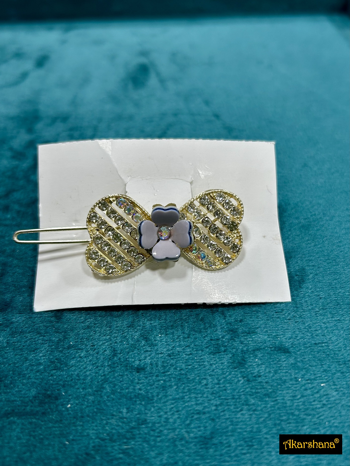 Bow Whitestone HairClip A6HA00181D