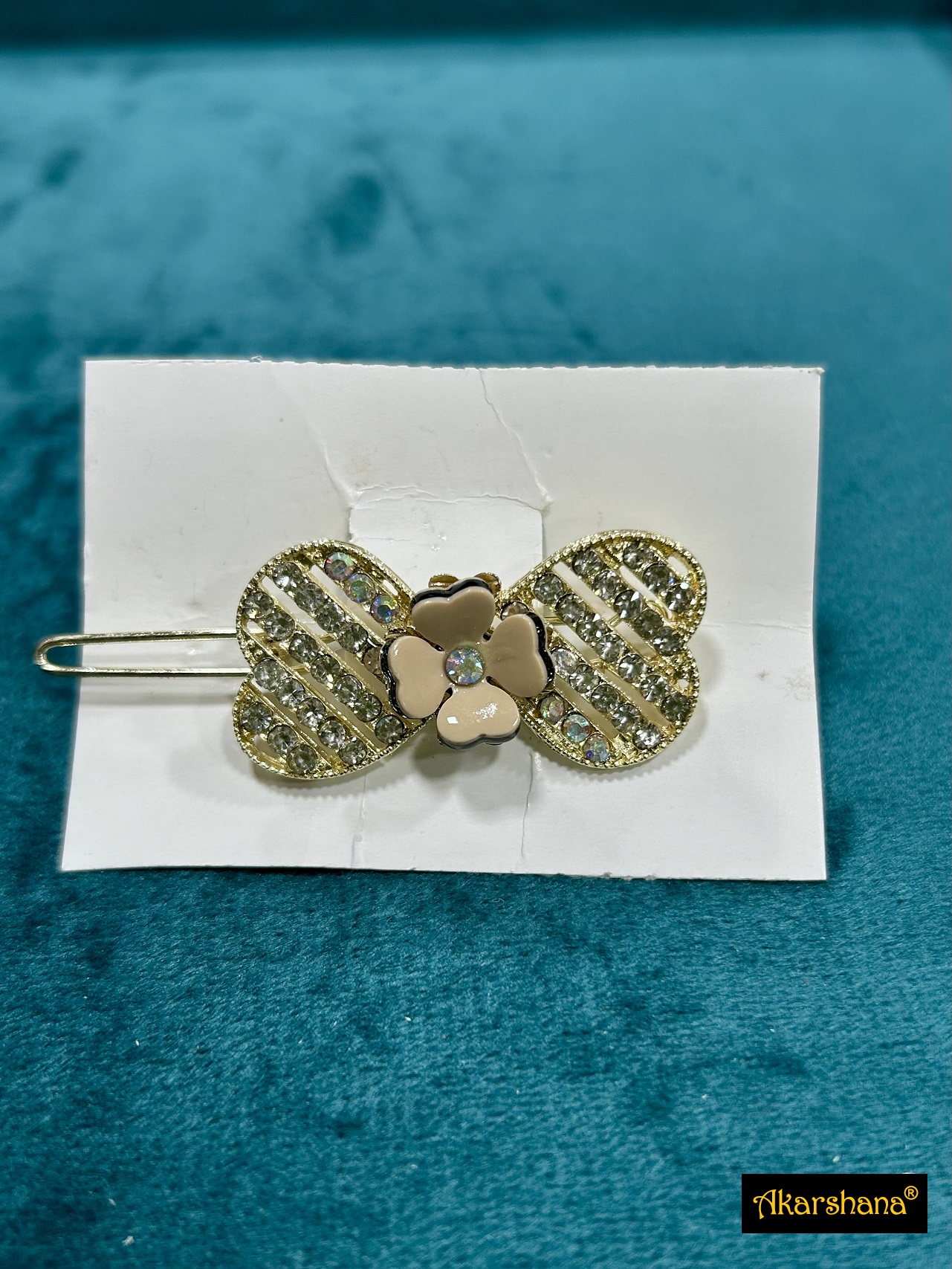 Bow Whitestone HairClip A6HA00181E