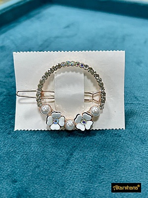 Stone & Flower HairClip A6HA00187