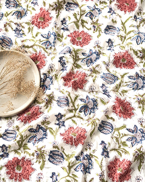 Sanganeri Handblock Cotton Fabric #80