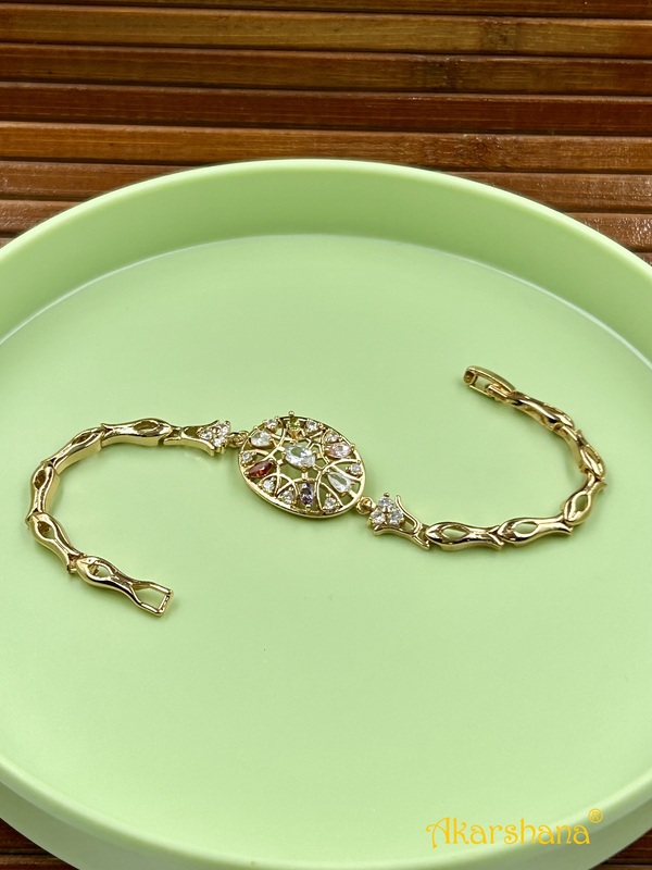 Multicolour Stone Link Bracelet A7FJ00004C