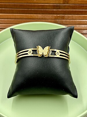 Anti Tarnish Gold Kada Bracelet A7FJ00016C Anti Tarnish Gold Kada Bracelet A7FJ00016C