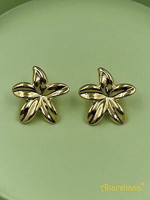 Anti Tarnish Flower Pattern Earrings A7FJ00023J