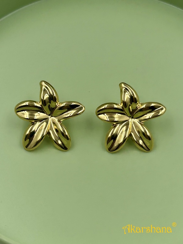 Anti Tarnish Flower Pattern Earrings A7FJ00023J