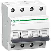 Schneider Electric MCB 4P, 63 A, C curve, 10000 A (pack of 1)
