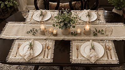 SET OF 6 JUTE TABLE MATS