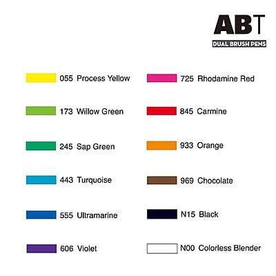TOMBOW AB-T DUAL BRUSH PEN SET TOMBOW AB-T DUAL BRUSH PEN SET