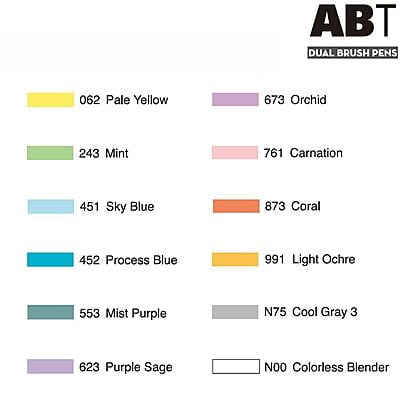 TOMBOW AB-T DUAL BRUSH PEN SET TOMBOW AB-T DUAL BRUSH PEN SET