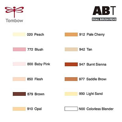 TOMBOW AB-T DUAL BRUSH PEN SET TOMBOW AB-T DUAL BRUSH PEN SET