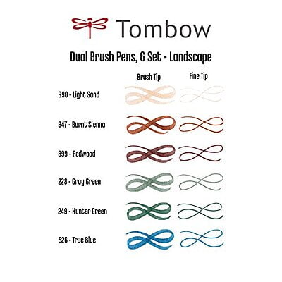 TOMBOW AB-T DUAL BRUSH PEN SET TOMBOW AB-T DUAL BRUSH PEN SET