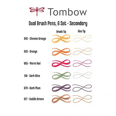 TOMBOW AB-T DUAL BRUSH PEN SET TOMBOW AB-T DUAL BRUSH PEN SET