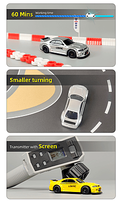 LDARC R02 1:64 Scale Micro RC Drift Car RTR | High-Speed Remote Control Car