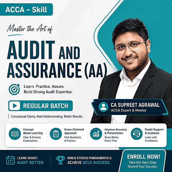 ACCA – Audit & Assurance (AA) Full English BY CA Supreet Agarwal