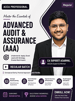 ACCA Professional – Advanced Audit & Assurance (AAA) Full English BY CA Supreet Agarwal