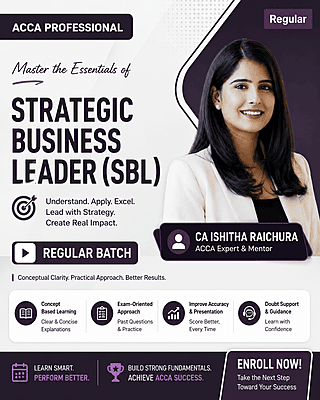 ACCA Profesional – Strategic Business Leader (SBL) Full English BY CA Ishitha Raichura
