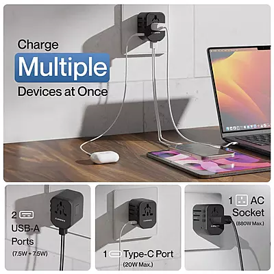 Ambrane ATA-01 Universal Travel Adapter