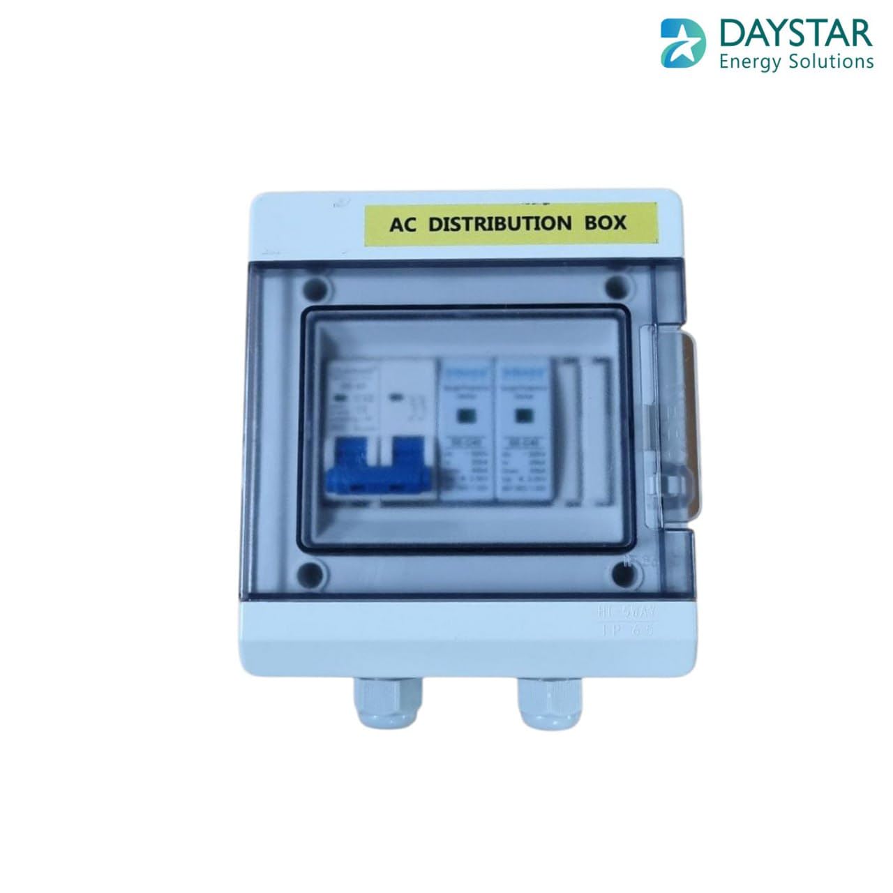 WaterShield IP66 ACDB Single Phase Inbuilt AC MCB 32A, AC SPD 320V