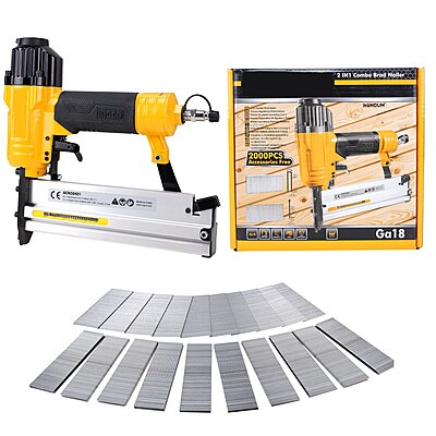 INGCO 2 In 1 Combo Air Brad Nailer ACN50401 (15-50mm) INGCO 2 In 1 Combo Air Brad Nailer ACN50401 (15-50mm)