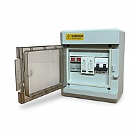 DCDB IP66 Waterproof Distribution Box - Mersen DC 600V (Up to 3kW, 600V Surge Protection Device two fuses)