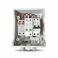 Premium IP66 Waterproof DCDB – 32A MCB,600V SPD & 2 Fuse Holders (Up to 3kW)