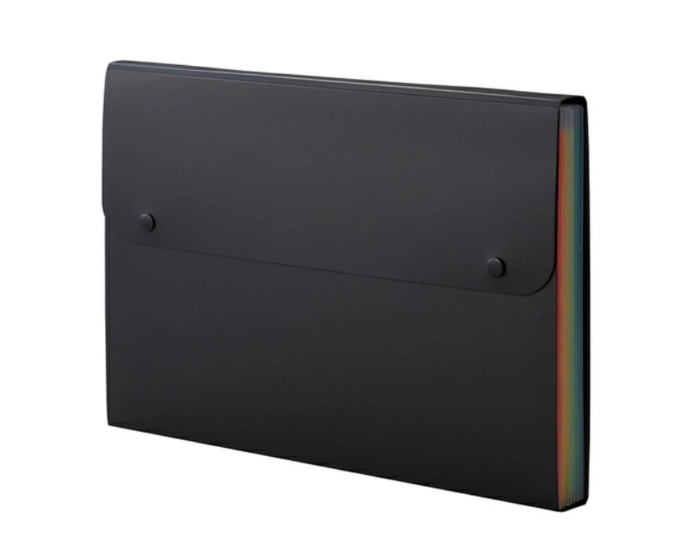 Sekisei Ad One Rainbow Document File A4 Black