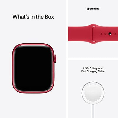 Apple Watch Series 7 (GPS, 45mm) - (Product) RED Aluminium Case