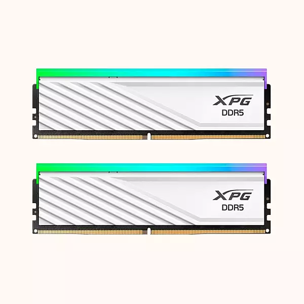 ADATA XPG Lancer Blade RGB DDR5 64GB (2x32GB) 6000MHz Desktop RAM White-AX5U6000C3032G-DTLABRWH