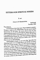 Letters for Spiritual Seekers: Letters of Swami Shivananda Letters for Spiritual Seekers: Letters of Swami Shivananda