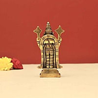 Brass Tirupathi Balaji Idol - 4 inch Height | Divine Brass Idol of Lord Tirupathi Balaji for Spiritual Adornment