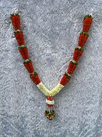 Strawberry shape garland