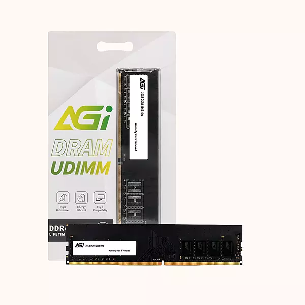 AGI DDR4 16GB Desktop Ram SO-DIMM 2666Mhz CL19, 288-pin (AGI266616UD138)