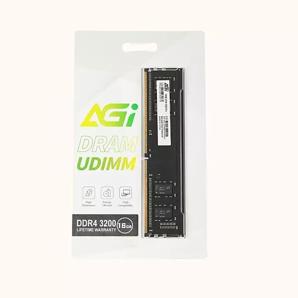 AGI DDR4 16GB Desktop Ram SO-DIMM 3200Mhz CL19, 288-pin (AGI320016UD138)