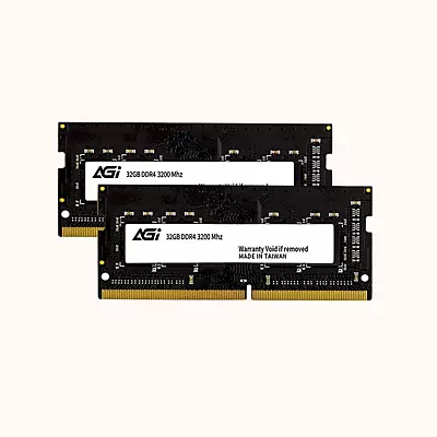 AGI DDR4 32GB Laptop Ram SO-DIMM 3200Mhz CL19 1.2V Nero (AGI320032SD138)