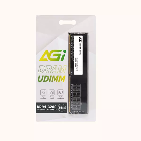 AGI DDR4 8GB Desktop Ram SO-DIMM 3200Mhz CL19, 288-pin (AGI320008UD138)