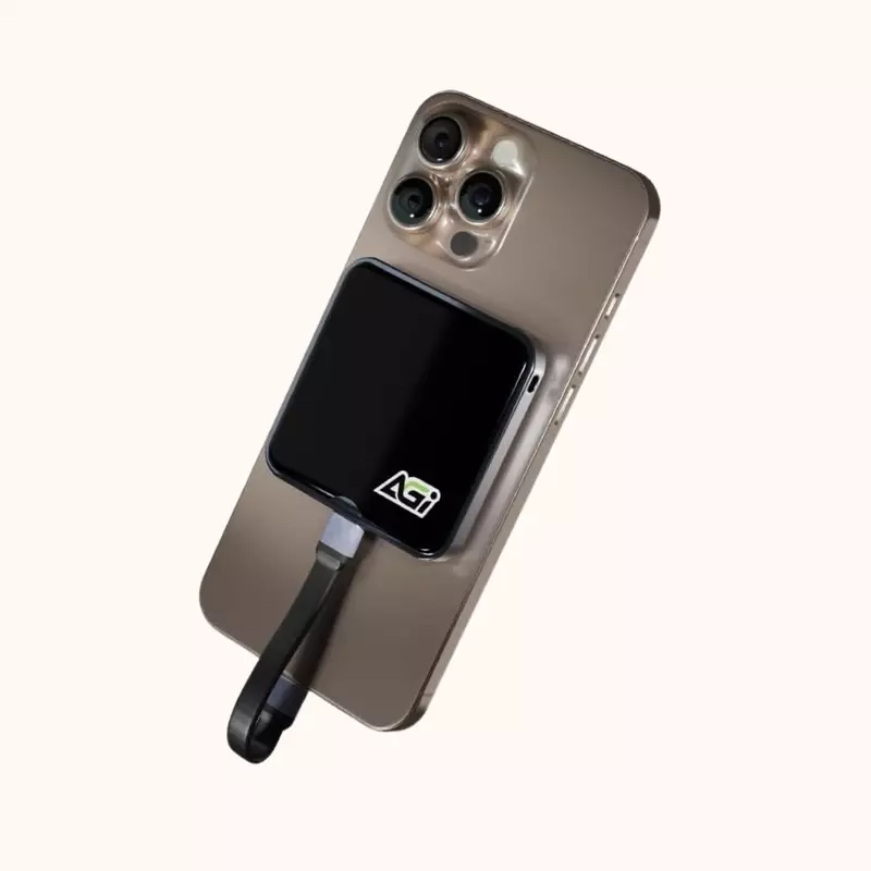 AGI Magnetic Portable External SSD, 1 TB-Black, EDM38
