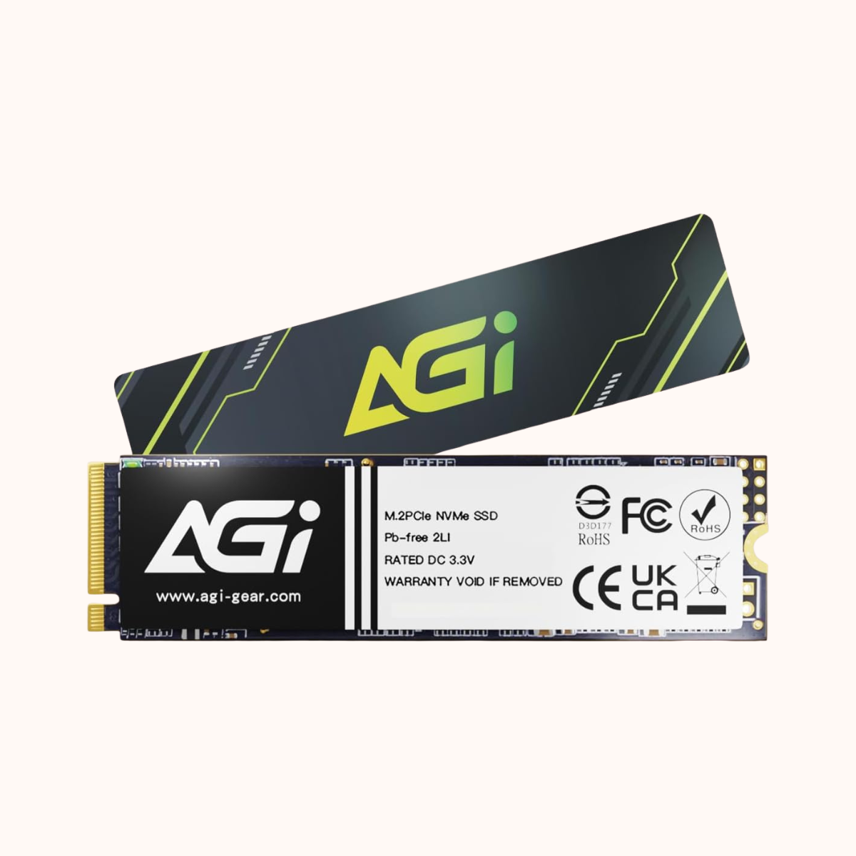 AGI Solid State Drive SSD 2TB PCIe NVMe M.2 (AGI2T0GIMAI298)