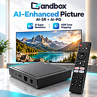 RT-X2 4GB/32GB Android TV 14 Box with Wi-Fi 6 and Bluetooth Voice Remote